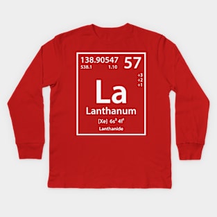Lanthanum Element Kids Long Sleeve T-Shirt